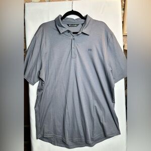 Travis Mathew Grey Short Sleeve Men’s Polo Shirt XL
